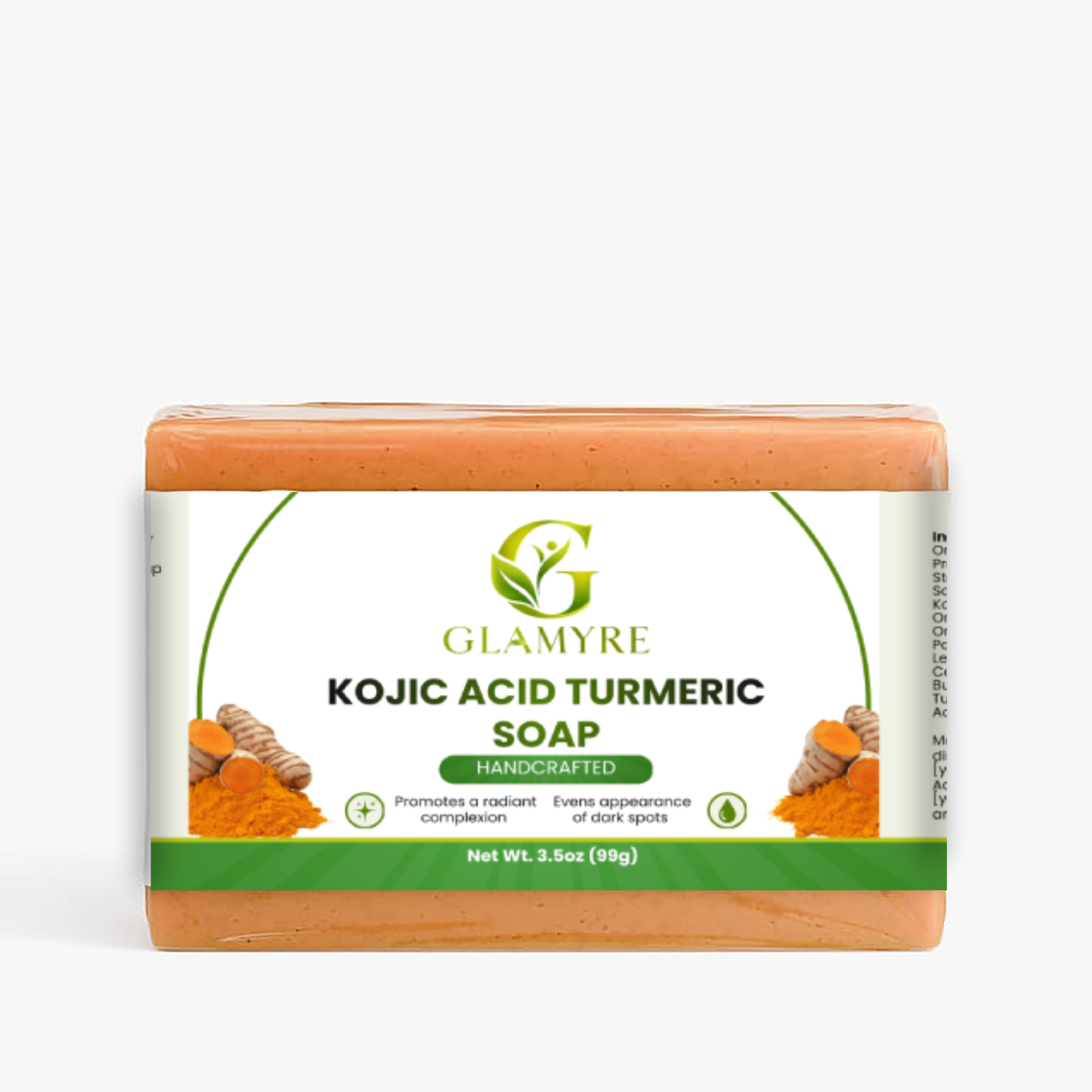 GLAMYRE Kojic Acid Turmeric Soap